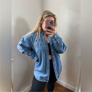 Ralph Lauren Denim Big Shirt Medium 100% Cotton
